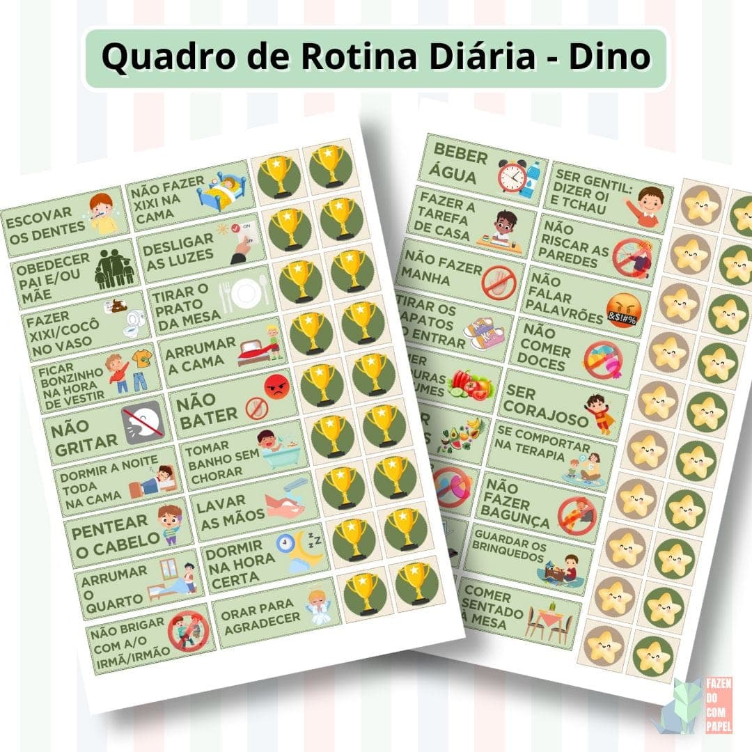 Quadro da Rotina Diária - Dino — imagem 4