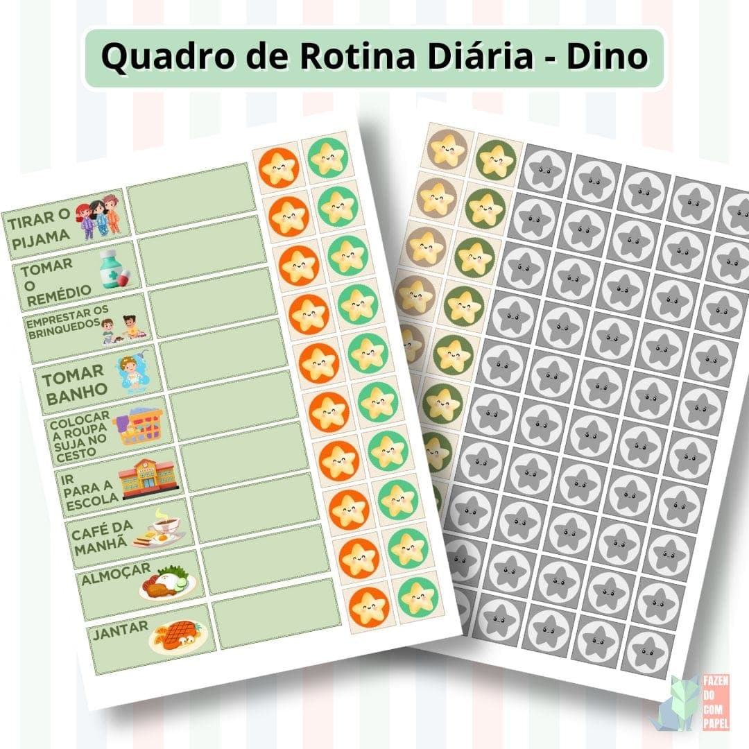 Quadro da Rotina Diária - Dino — imagem 5