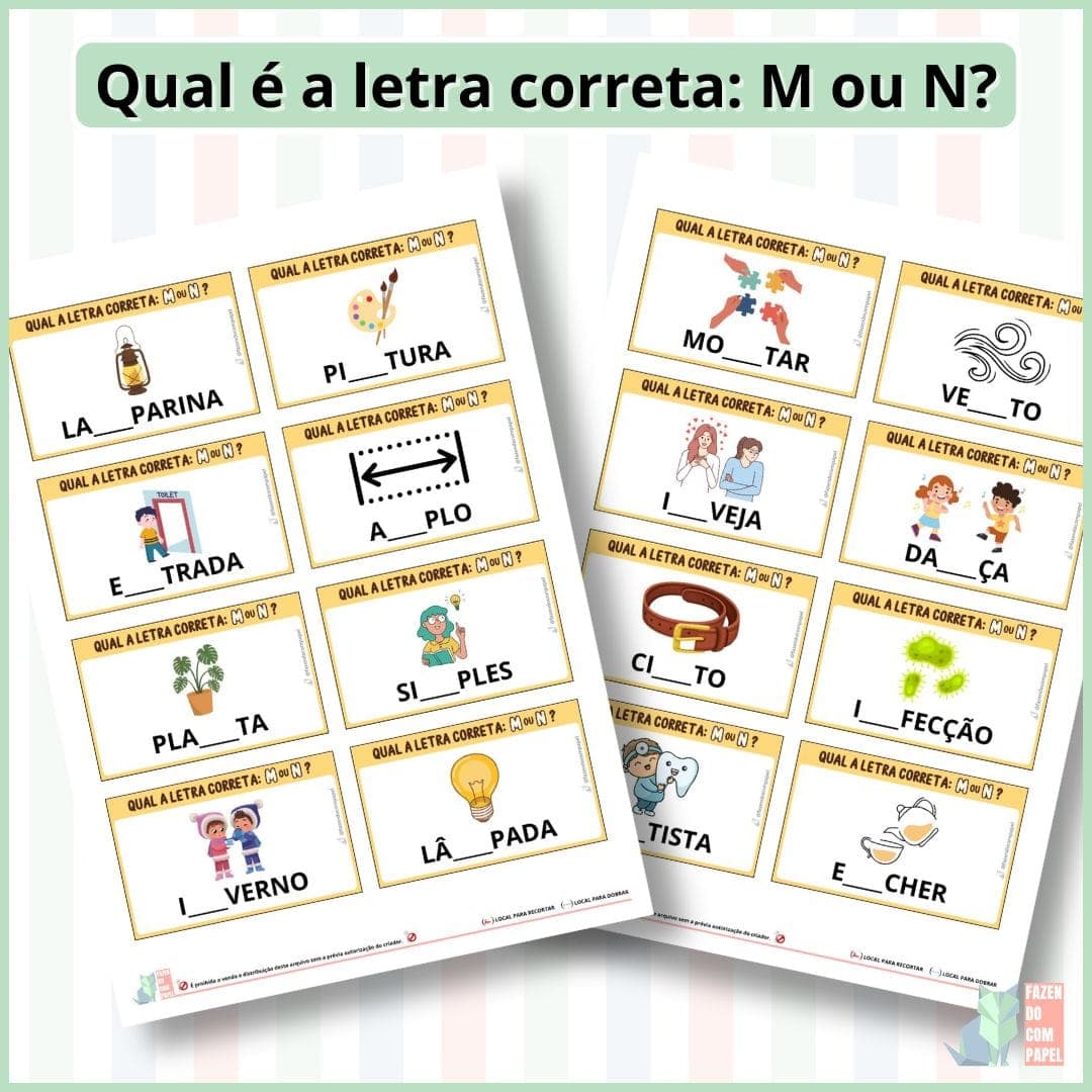 Qual é a letra correta: M ou N? — imagem 2