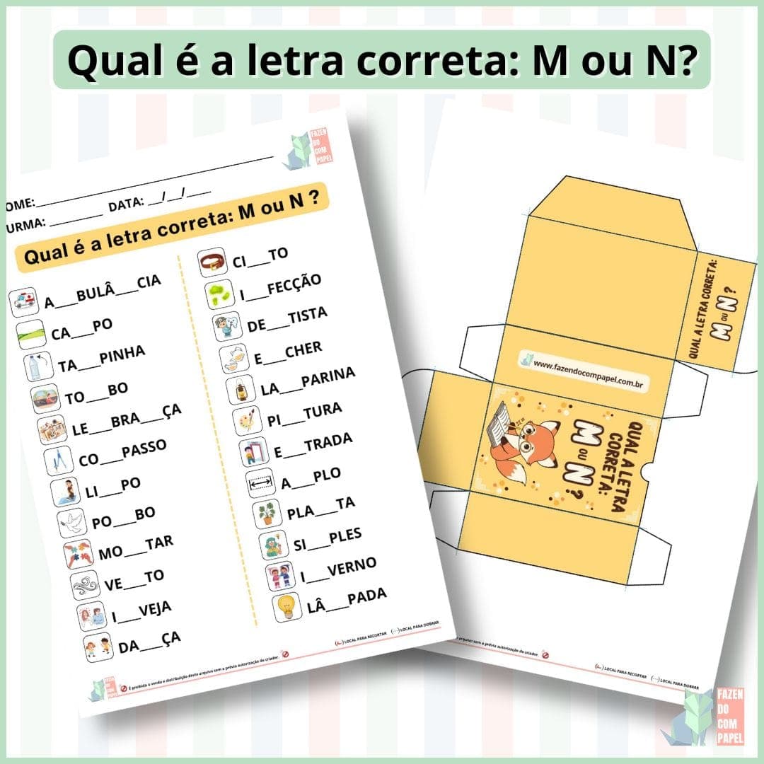 Qual é a letra correta: M ou N? — imagem 4