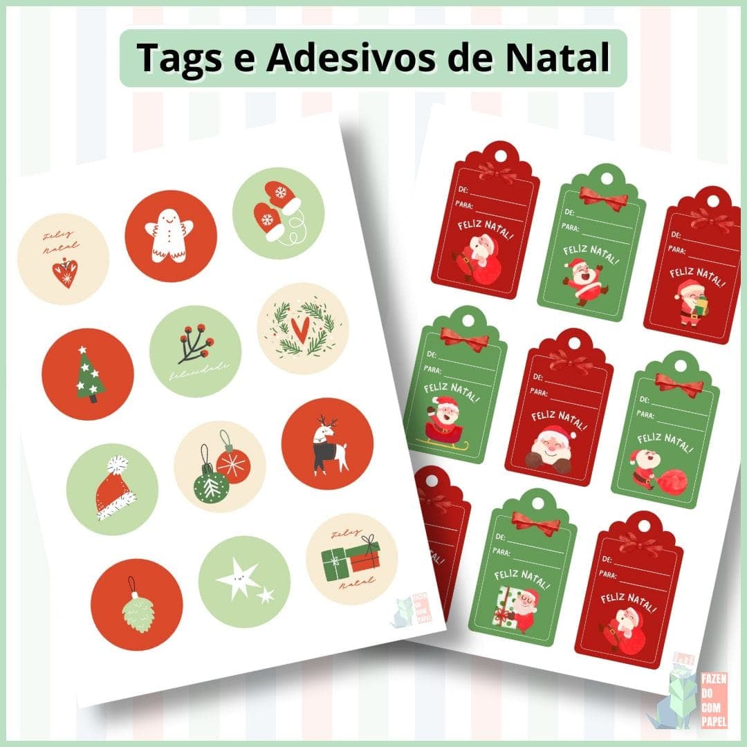 Tags e Adesivos de Natal — imagem 3