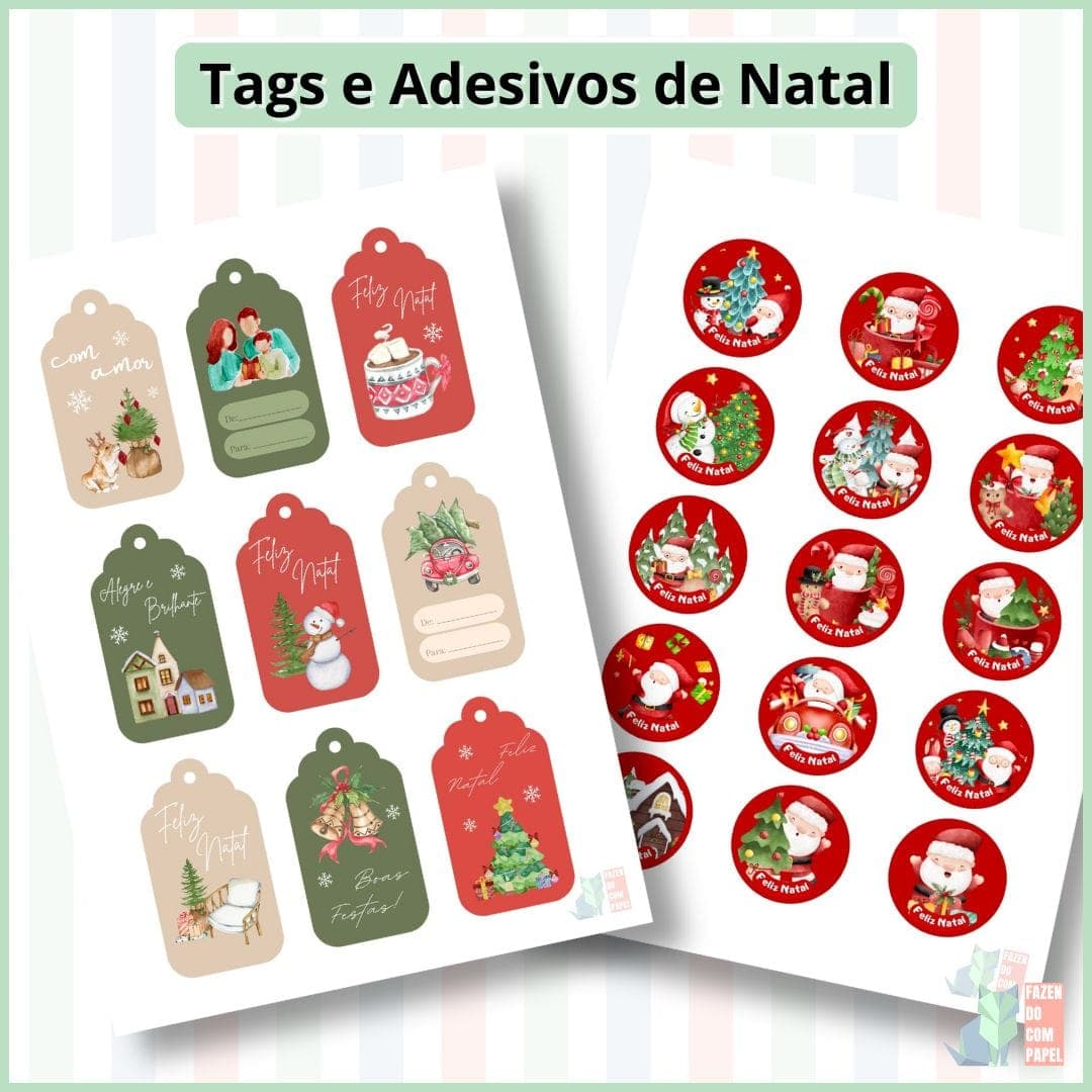 Tags e Adesivos de Natal — imagem 4