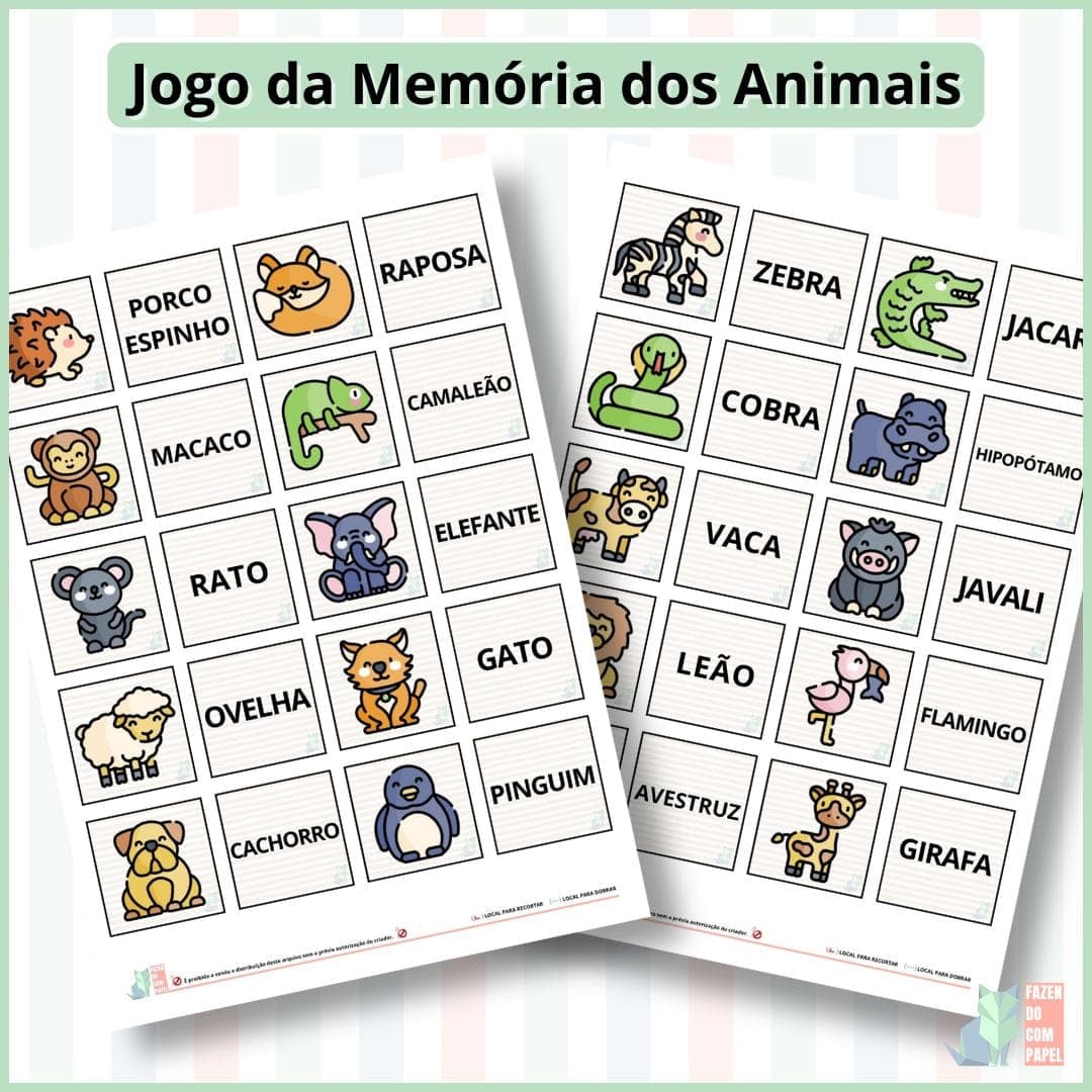 Jogo da Memória dos Animais — imagem 3