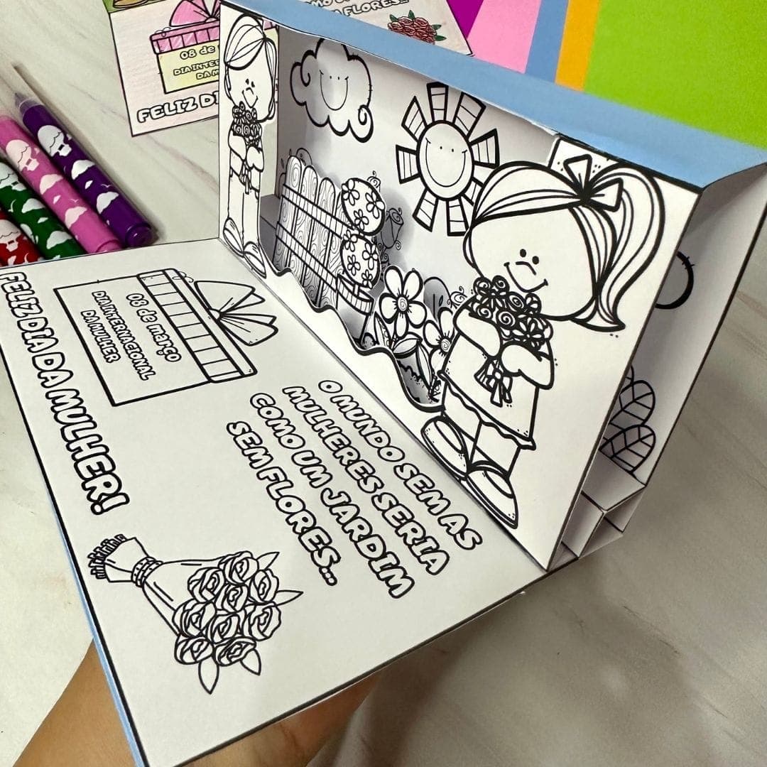 Cartão Jardim 3D Dia da Mulher — imagem 2