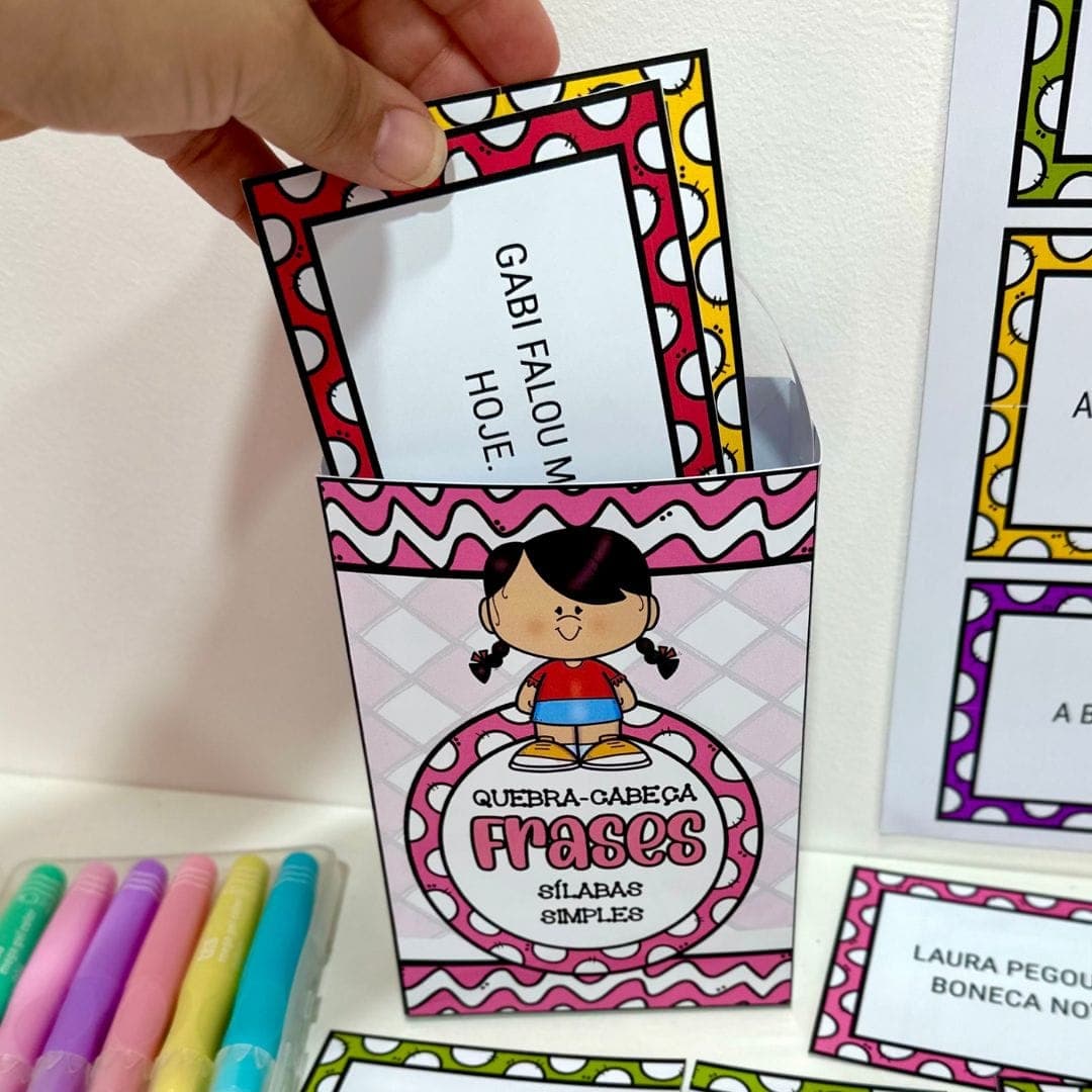Quebra-cabeça das Frases Sílabas Simples — imagem 2