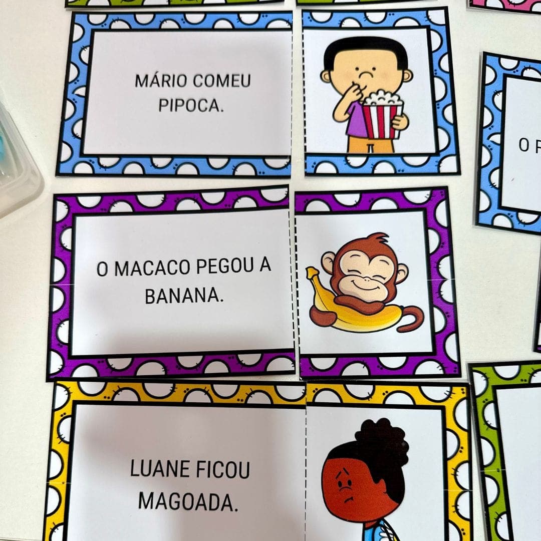 Quebra-cabeça das Frases Sílabas Simples — imagem 3