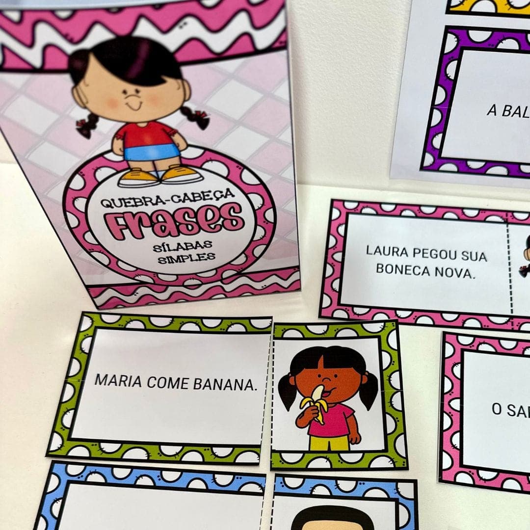 Quebra-cabeça das Frases Sílabas Simples — imagem 4