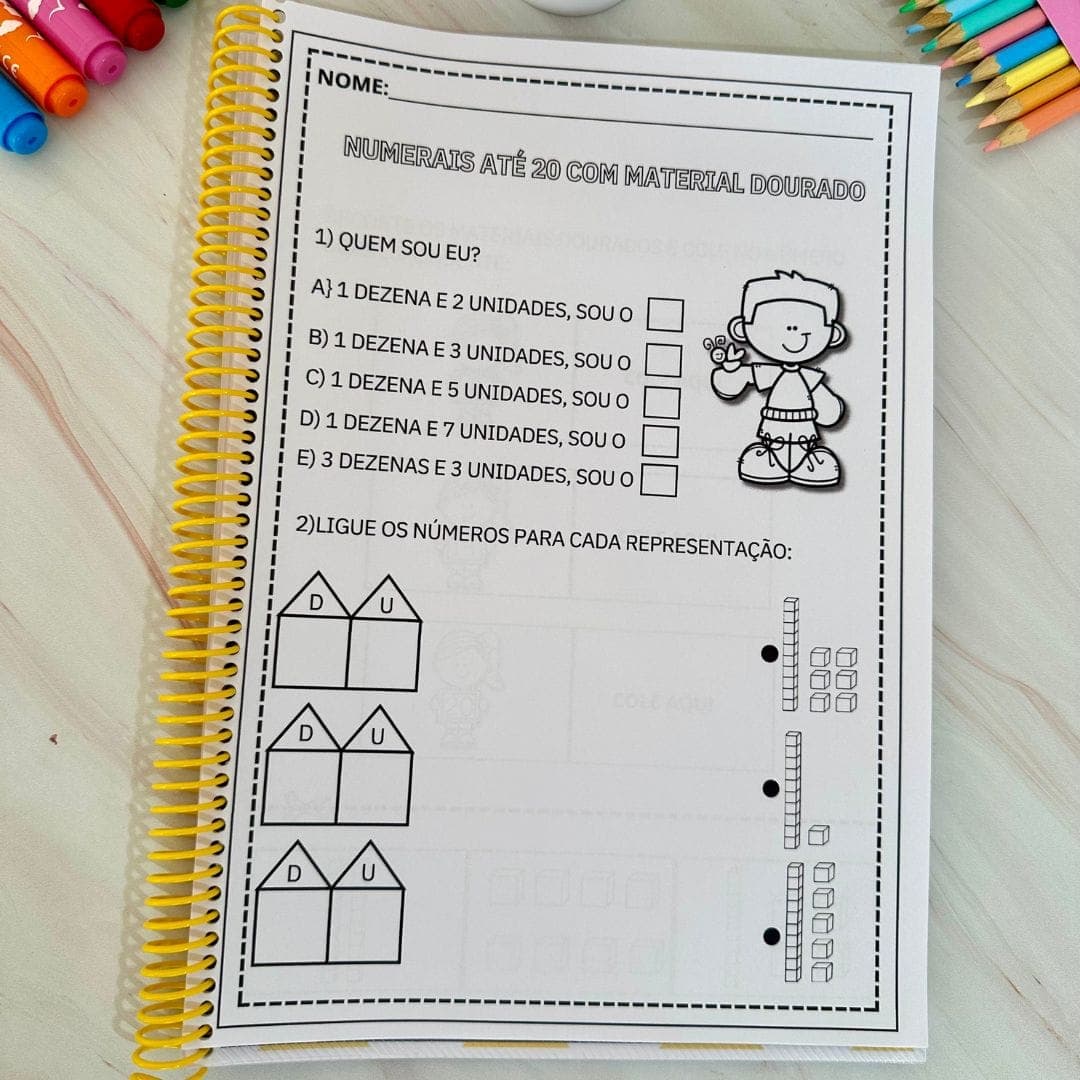 Apostila Numerais Material Dourado — imagem 2