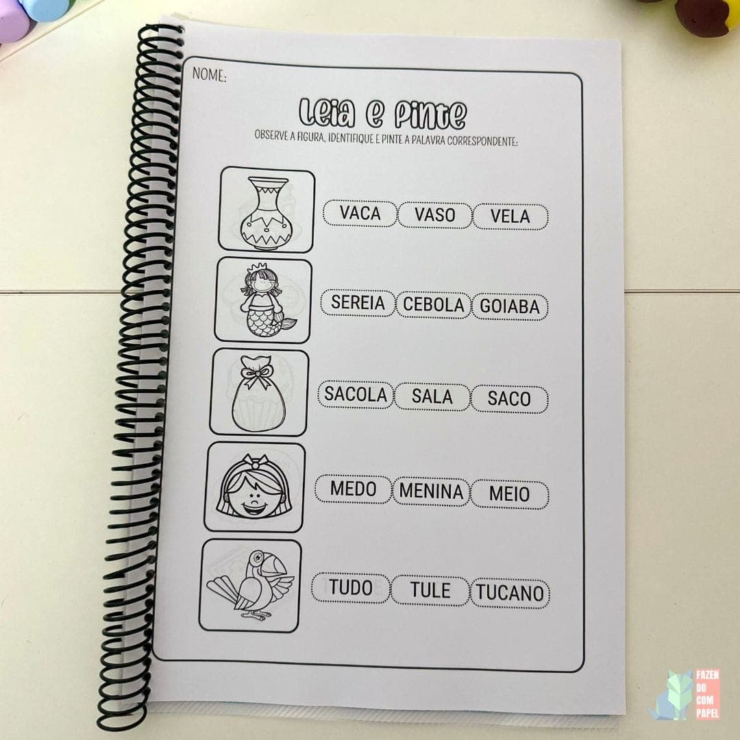 Leia e Pinte - Sílabas Simples — imagem 2