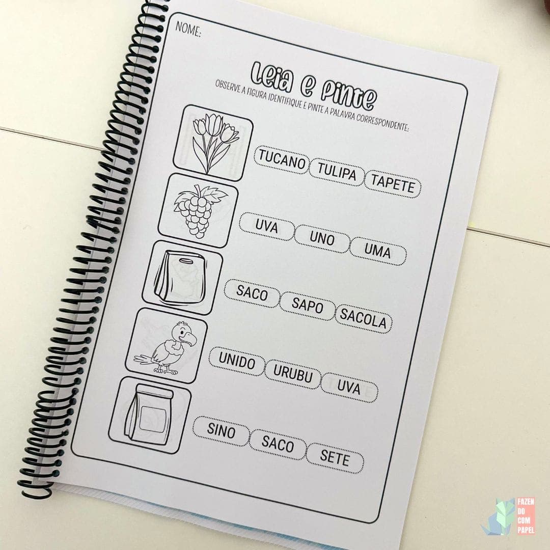 Leia e Pinte - Sílabas Simples — imagem 3