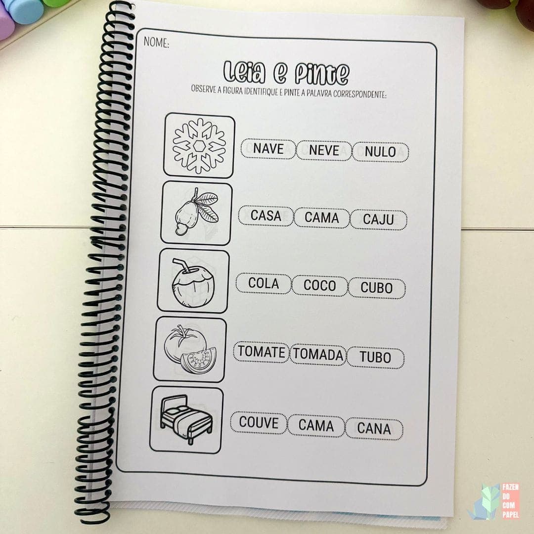Leia e Pinte - Sílabas Simples — imagem 4