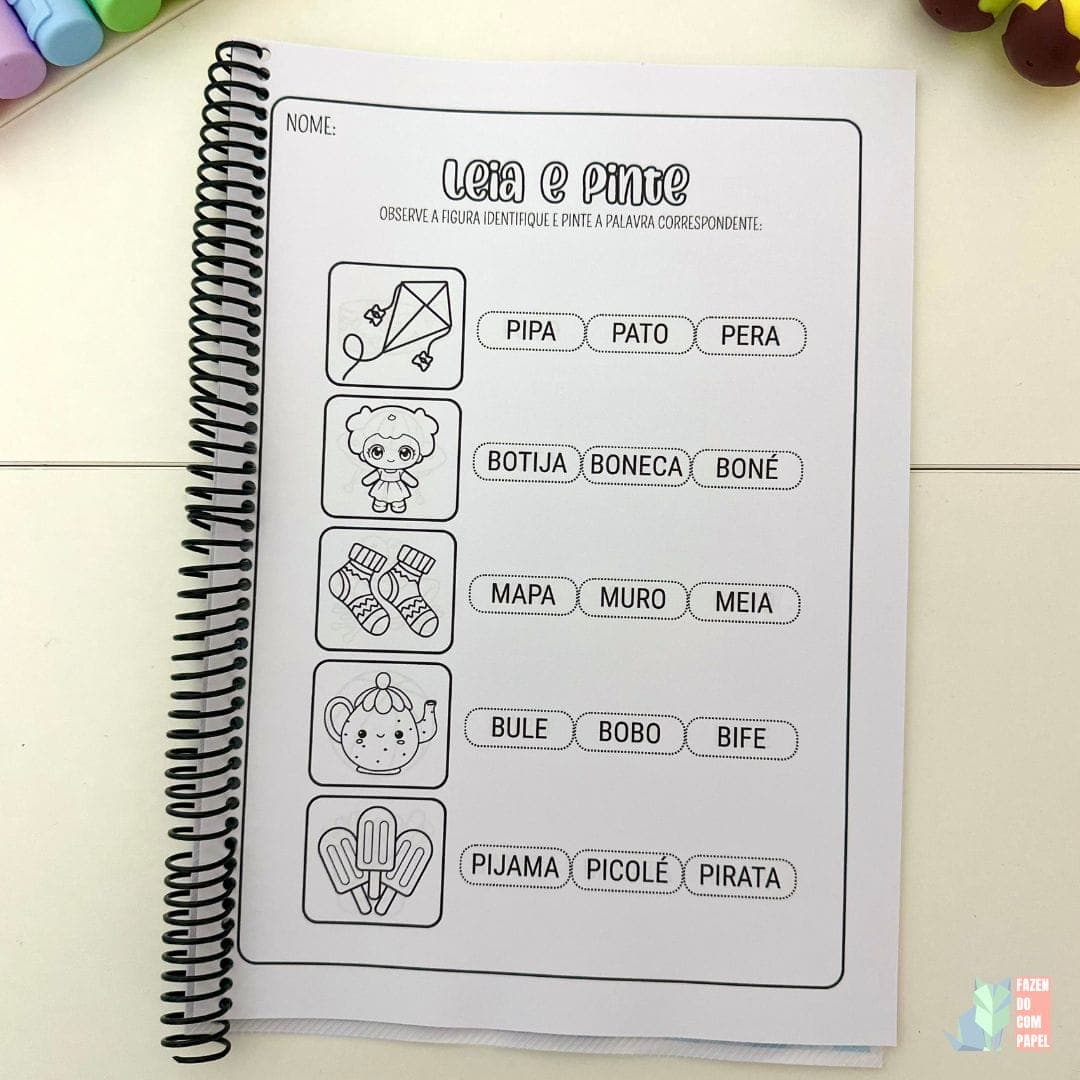 Leia e Pinte - Sílabas Simples — imagem 5