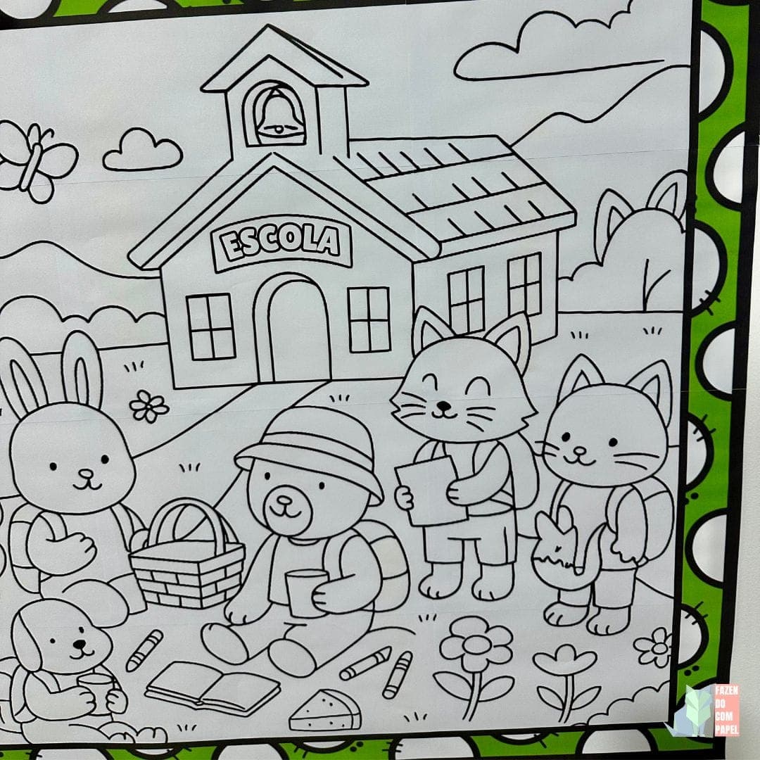 Painel para Colorir Volta às Aulas — imagem 4