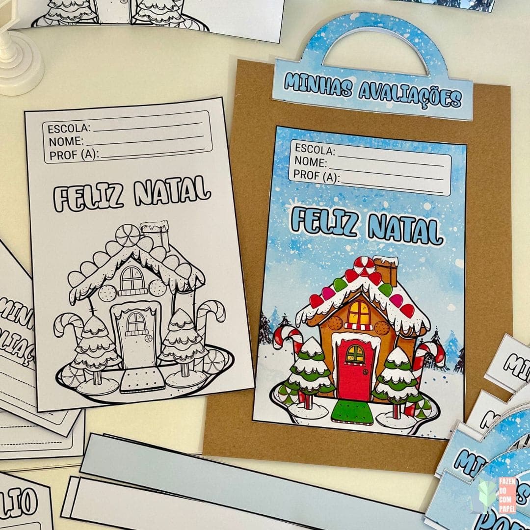 Kit Capas de Atividades Casinha de Natal — imagem 2