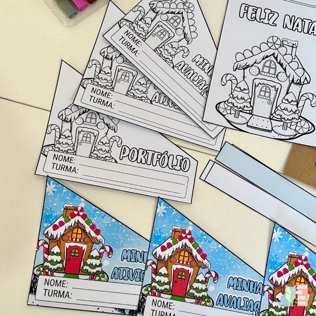 Kit Capas de Atividades Casinha de Natal — imagem 3
