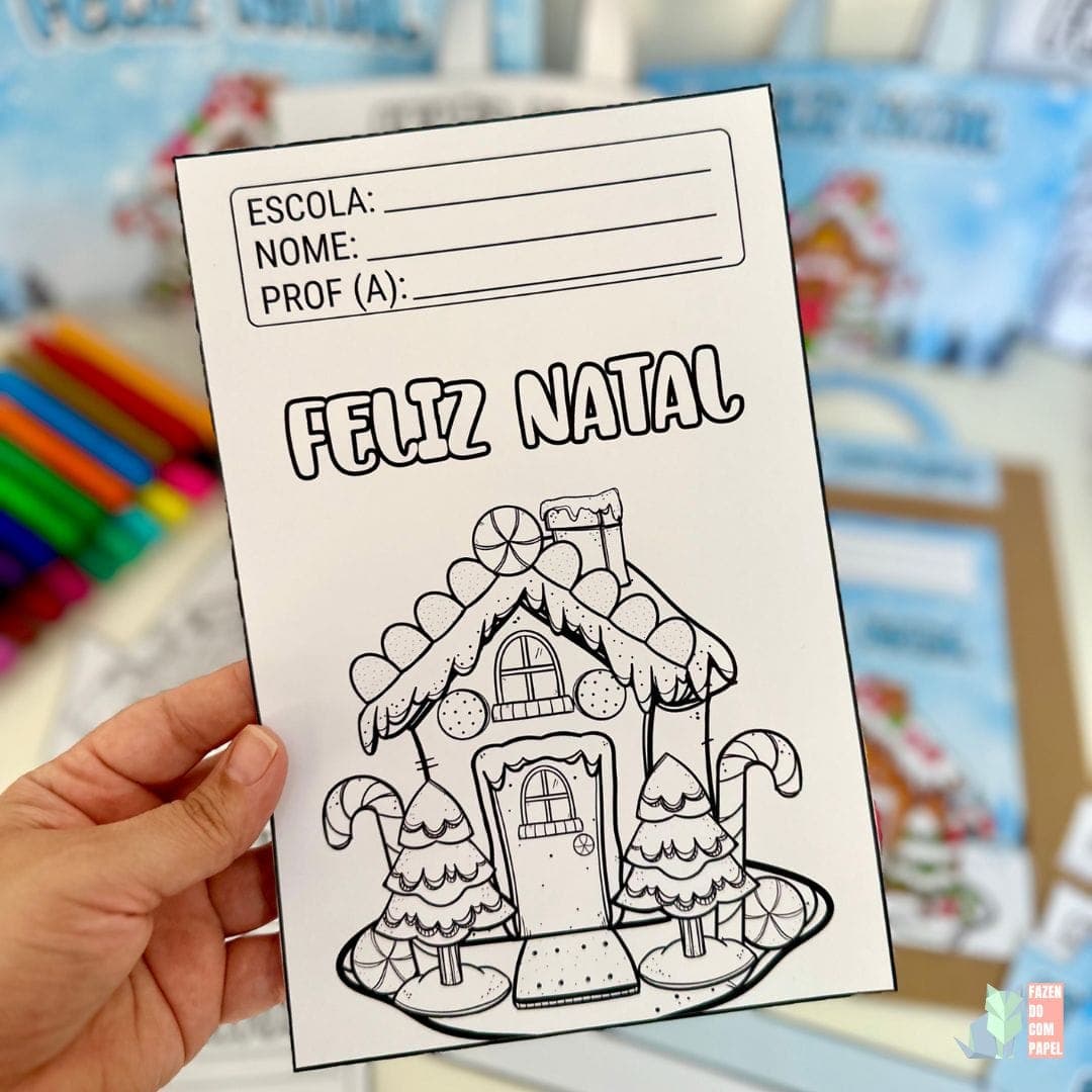 Kit Capas de Atividades Casinha de Natal — imagem 4