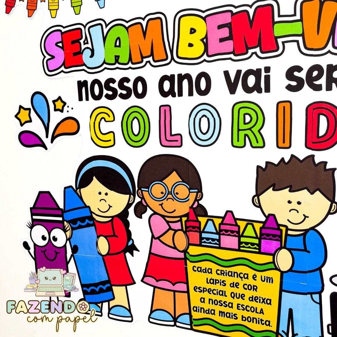 Painel Volta às Aulas Colorido — imagem 2