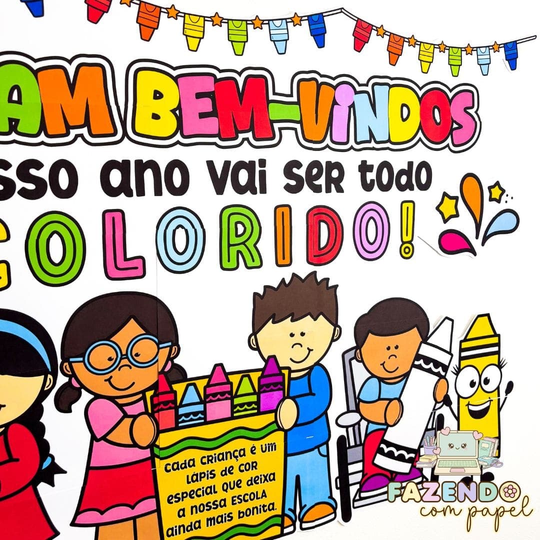 Painel Volta às Aulas Colorido — imagem 3