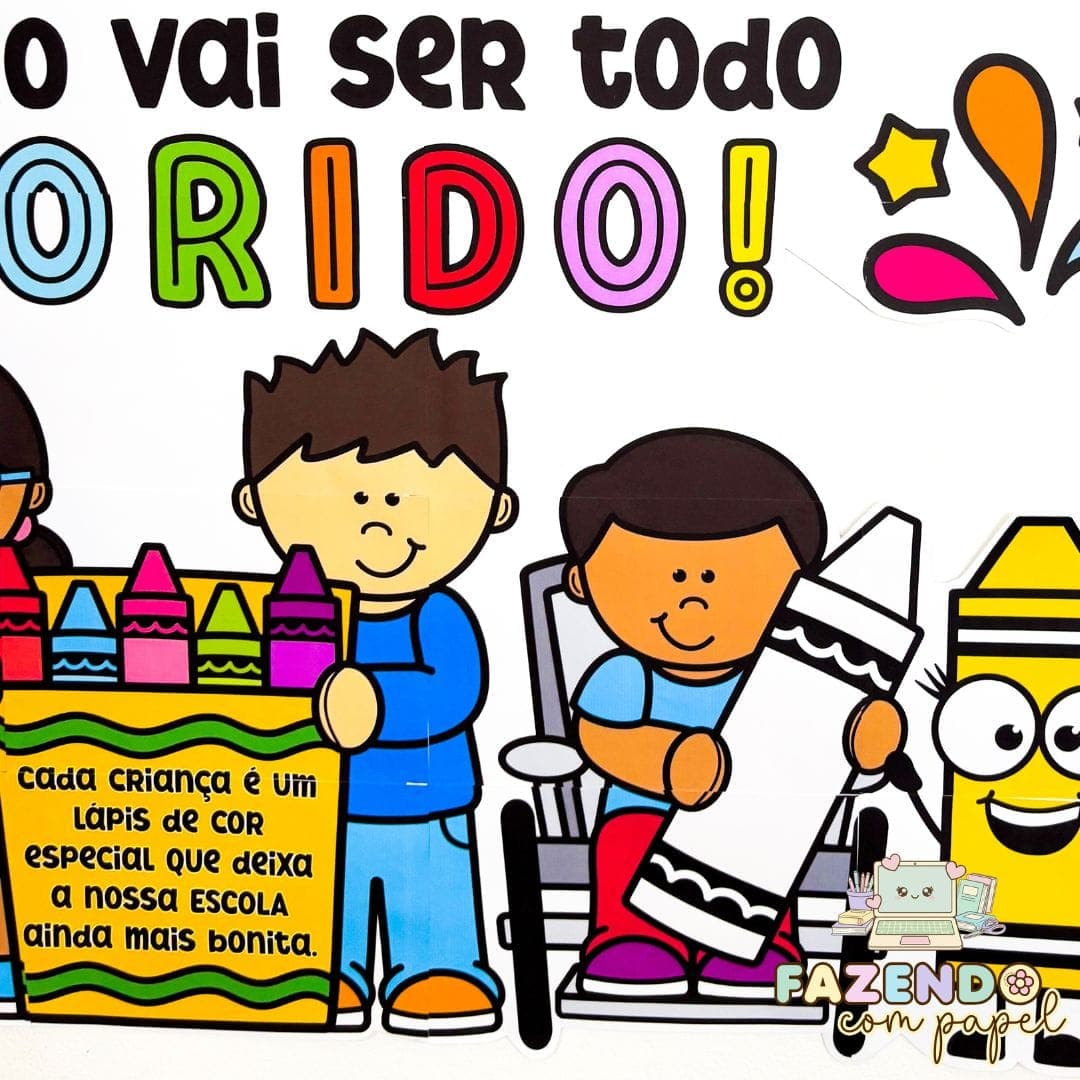 Painel Volta às Aulas Colorido — imagem 5