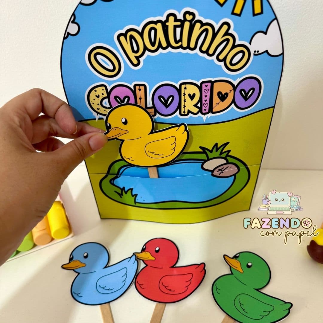 Luva Patinho Colorido — imagem 2