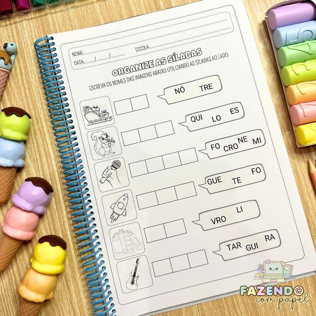 Organize as Sílabas - Sílabas Complexas — imagem 3