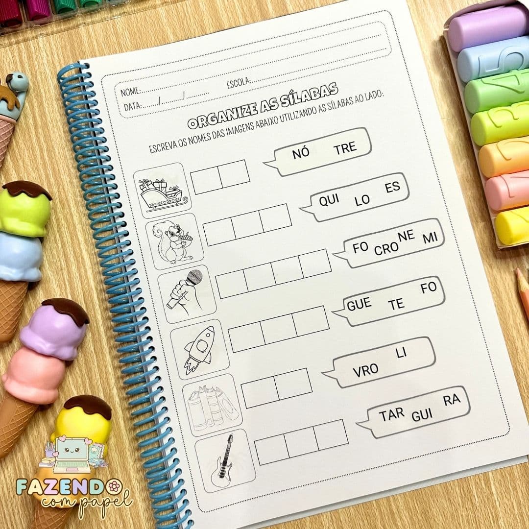 Organize as Sílabas - Sílabas Complexas — imagem 5