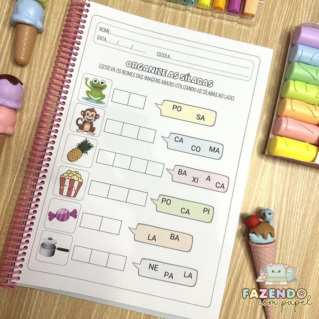 Organize as Sílabas - Sílabas Simples — imagem 2