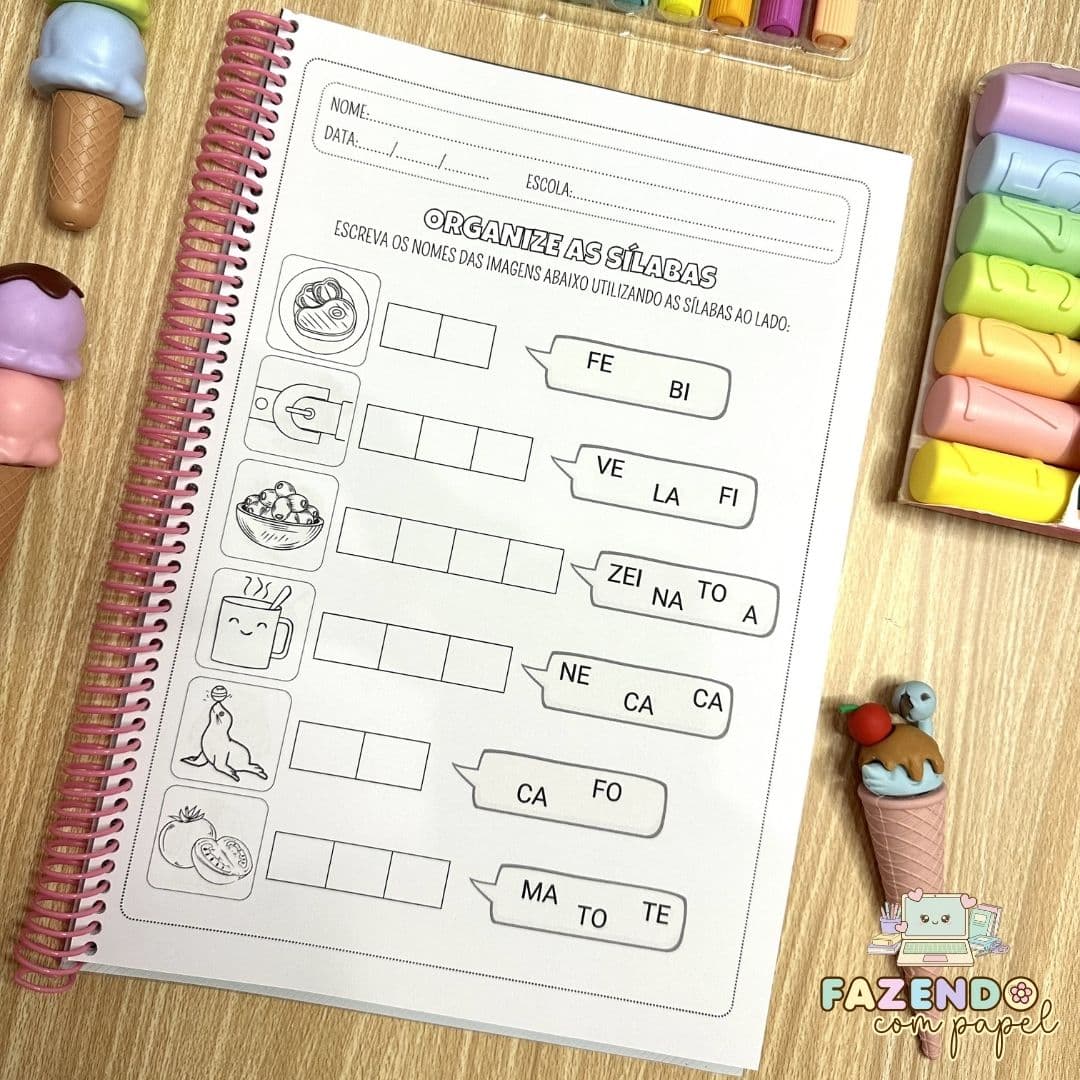 Organize as Sílabas - Sílabas Simples — imagem 3