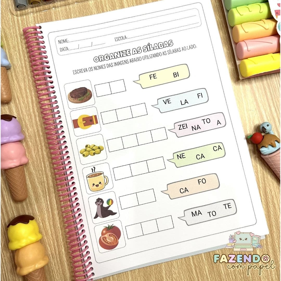 Organize as Sílabas - Sílabas Simples — imagem 4