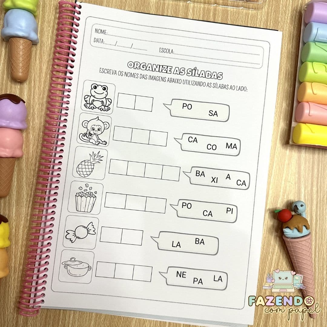 Organize as Sílabas - Sílabas Simples — imagem 5