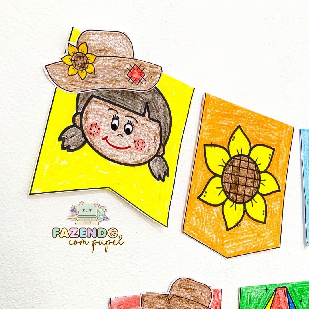 Bandeirinhas para Colorir — imagem 2