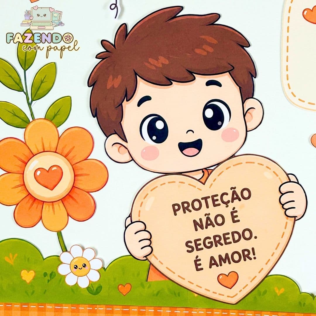 Painel Maio Laranja - Acolher, Cuidar e Proteger — imagem 2