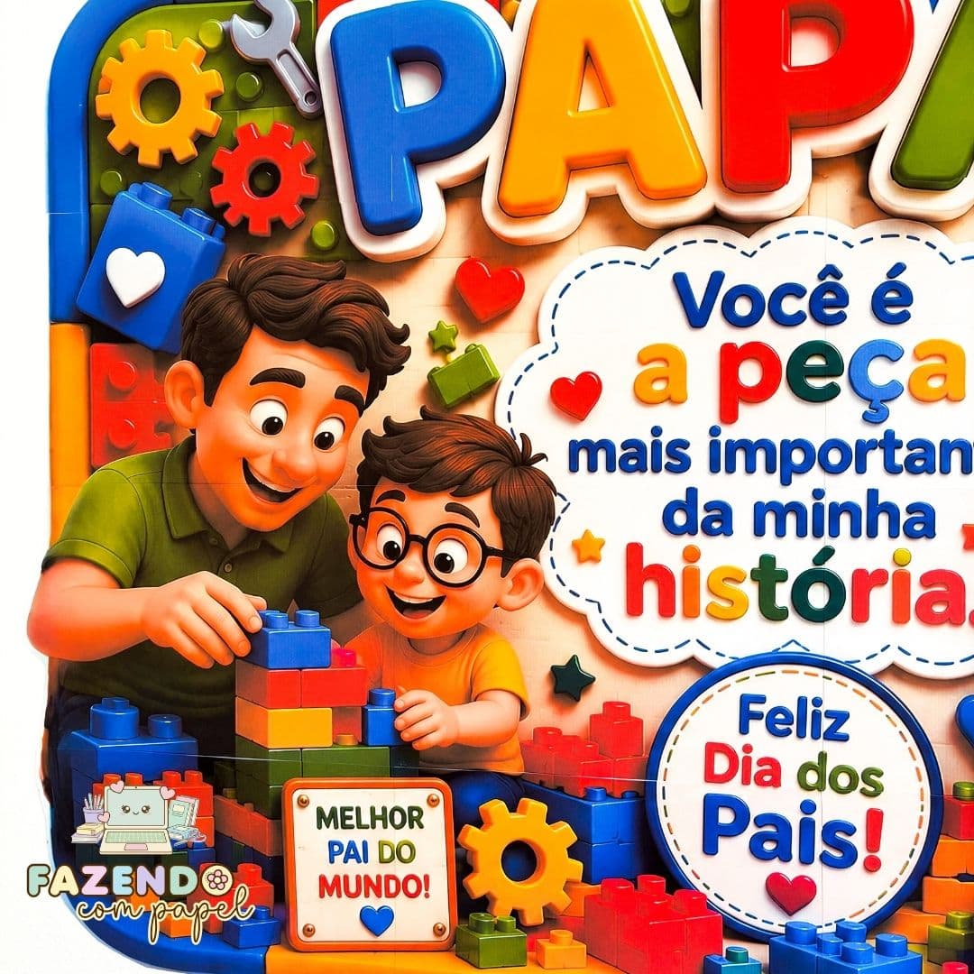 Papai A Peça Mais Importante (Painel + Cartão) — imagem 4