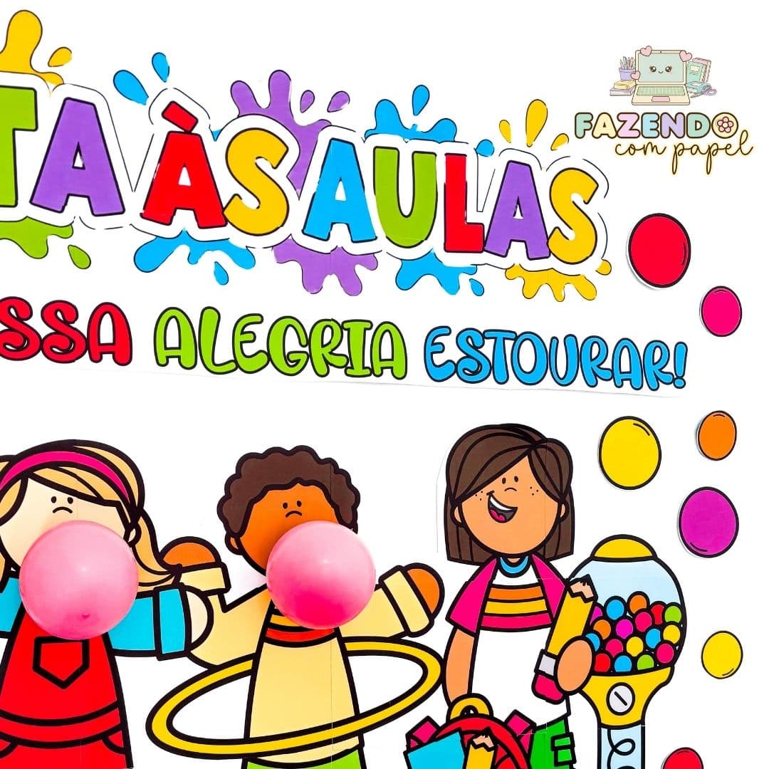 Painel Volta às Aulas Chiclete — imagem 3