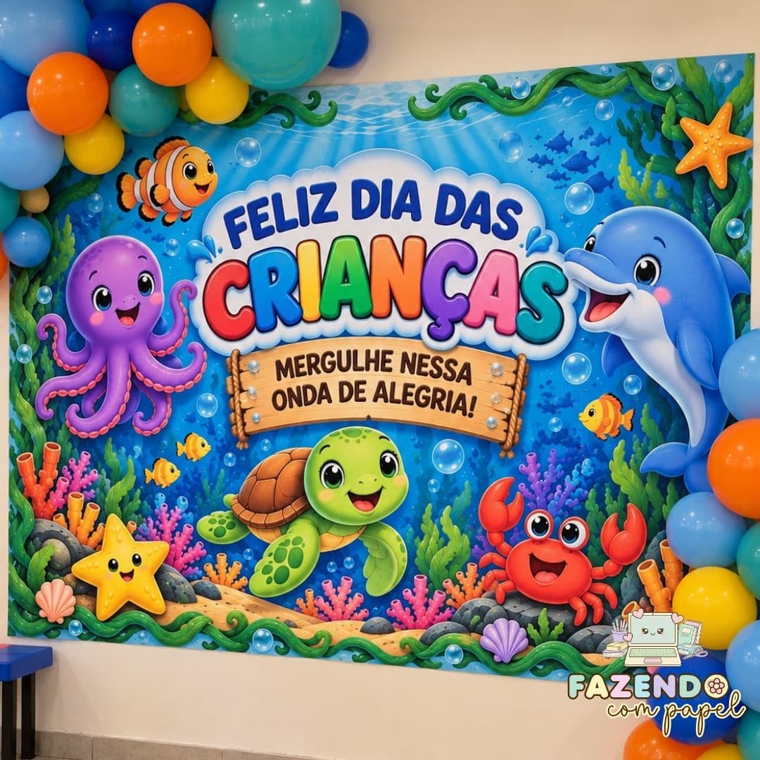 Kit com 5 Painéis Dia das Crianças — imagem 5