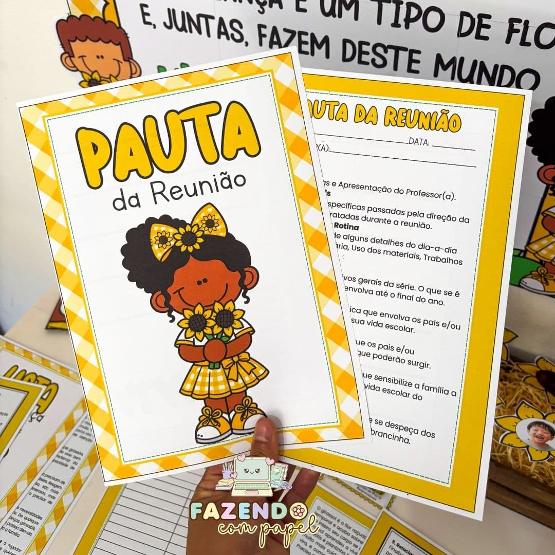 Kit Reunião de Pais - Girassol — imagem 2