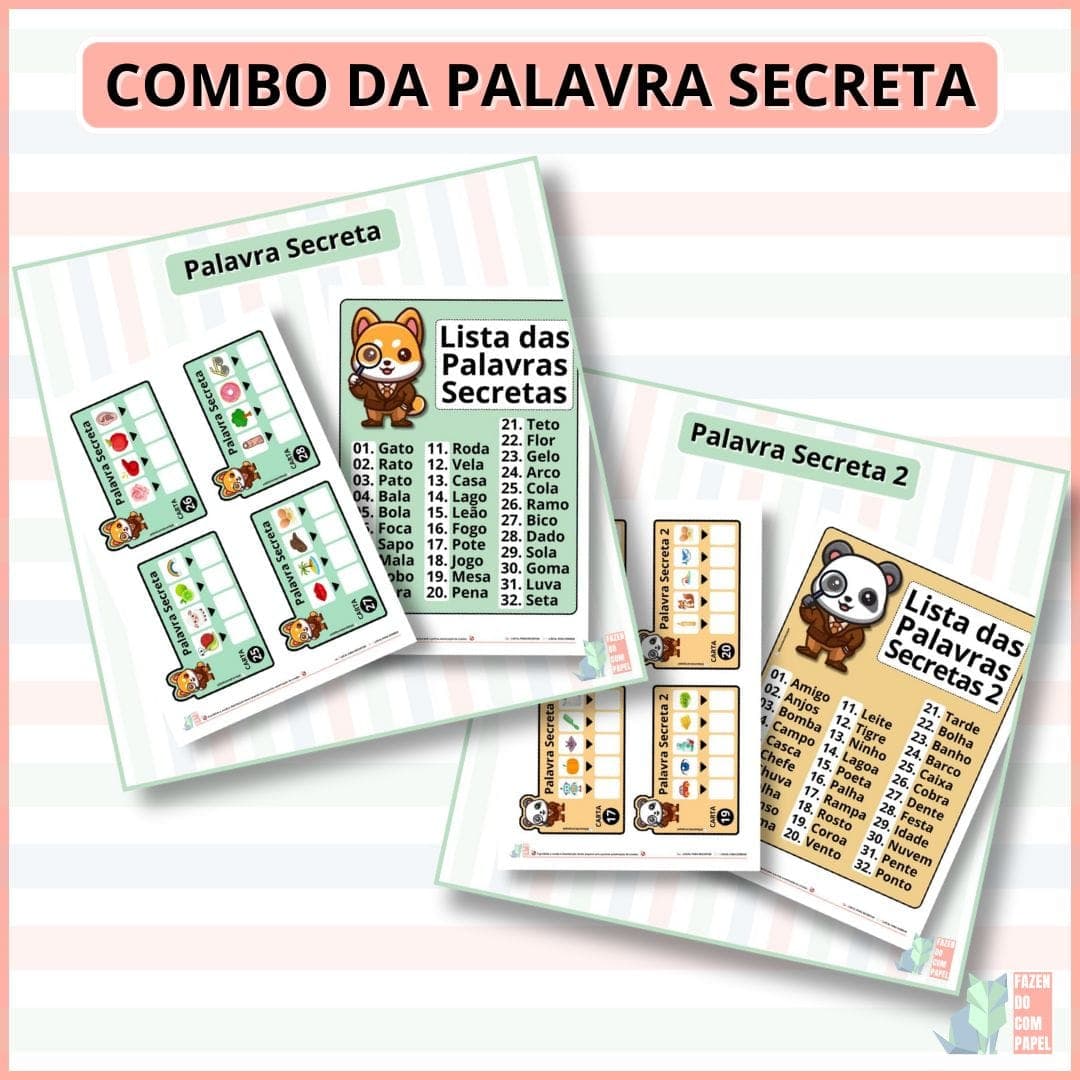 Capa do material Combo da Palavra Secreta