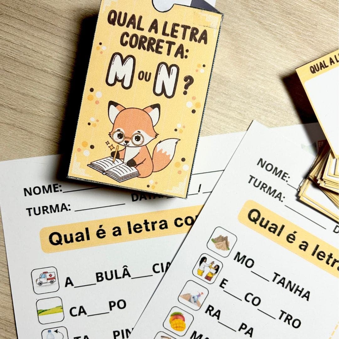 Qual é a letra correta: M ou N? — imagem 5