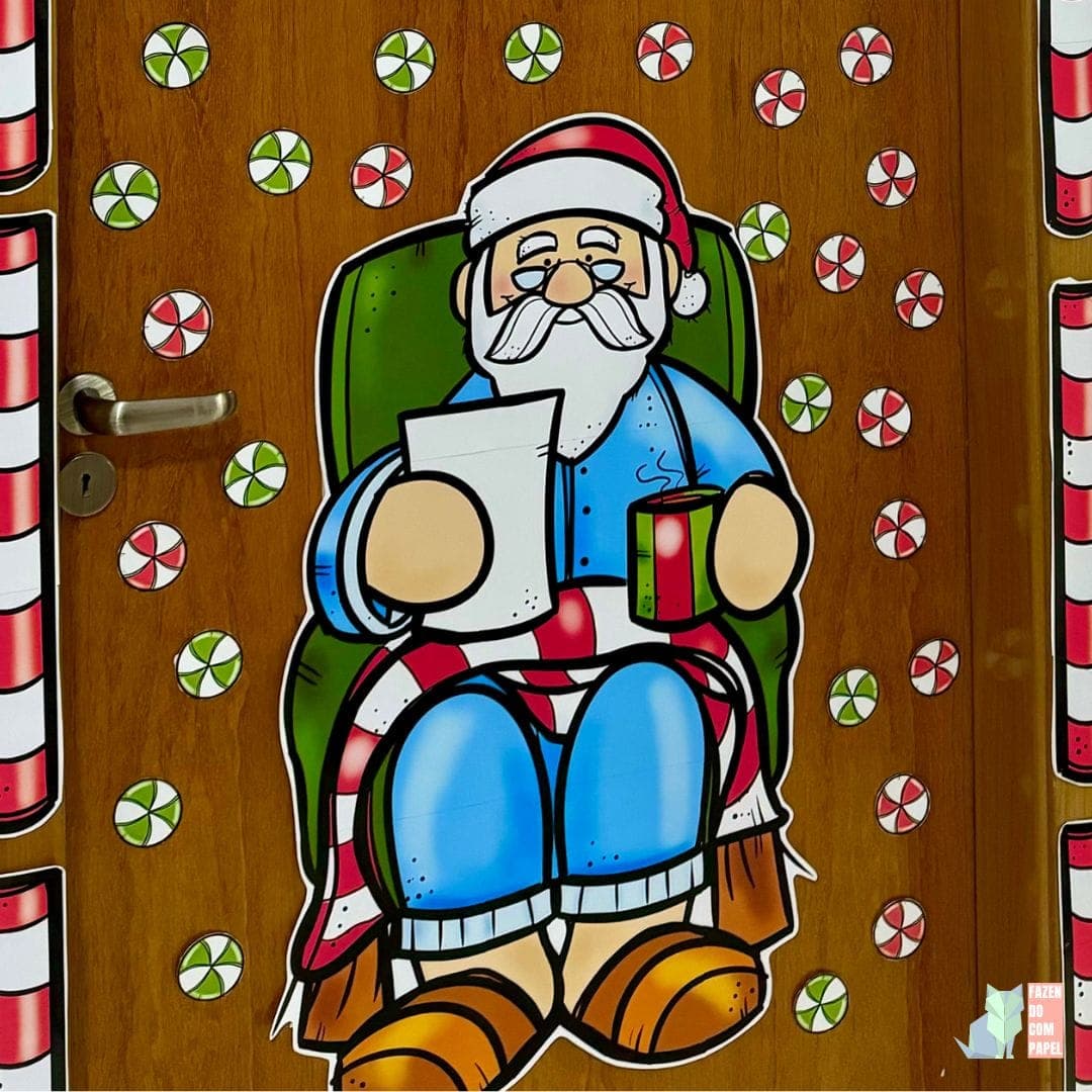 Decoração de Porta Papai Noel — imagem 5