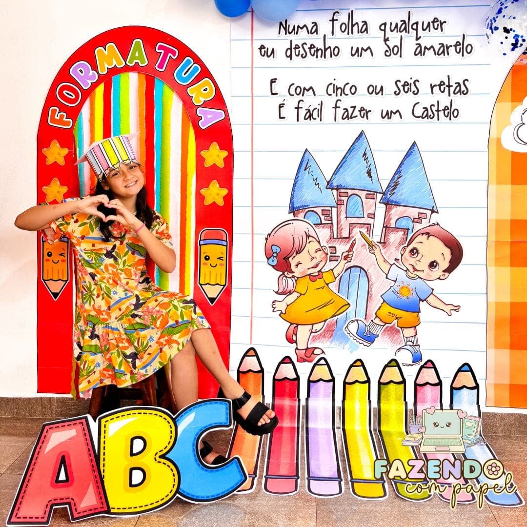 Cenário Formatura Aquarela — imagem 2