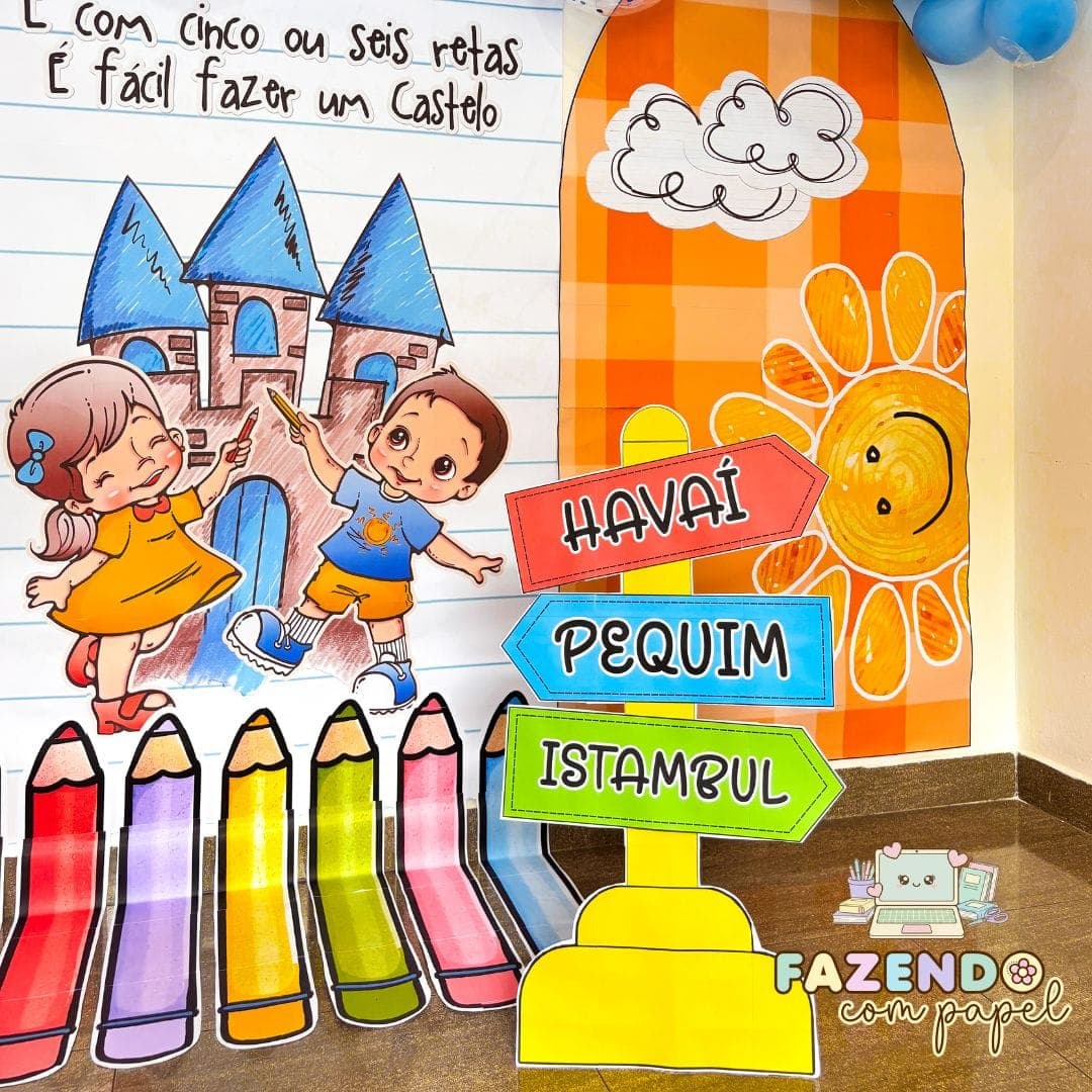 Cenário Formatura Aquarela — imagem 3