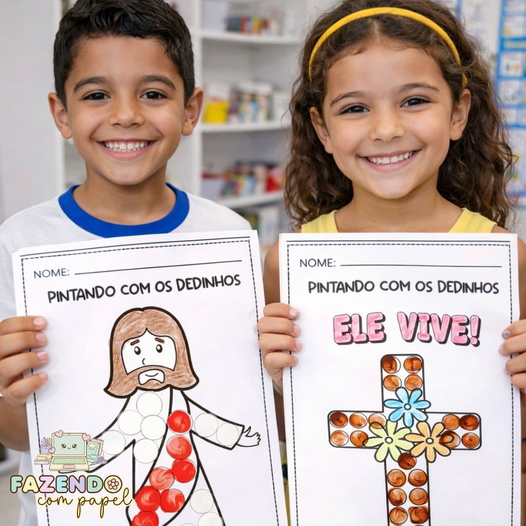 Pintando com os Dedinhos (Páscoa Cristã) — imagem 2