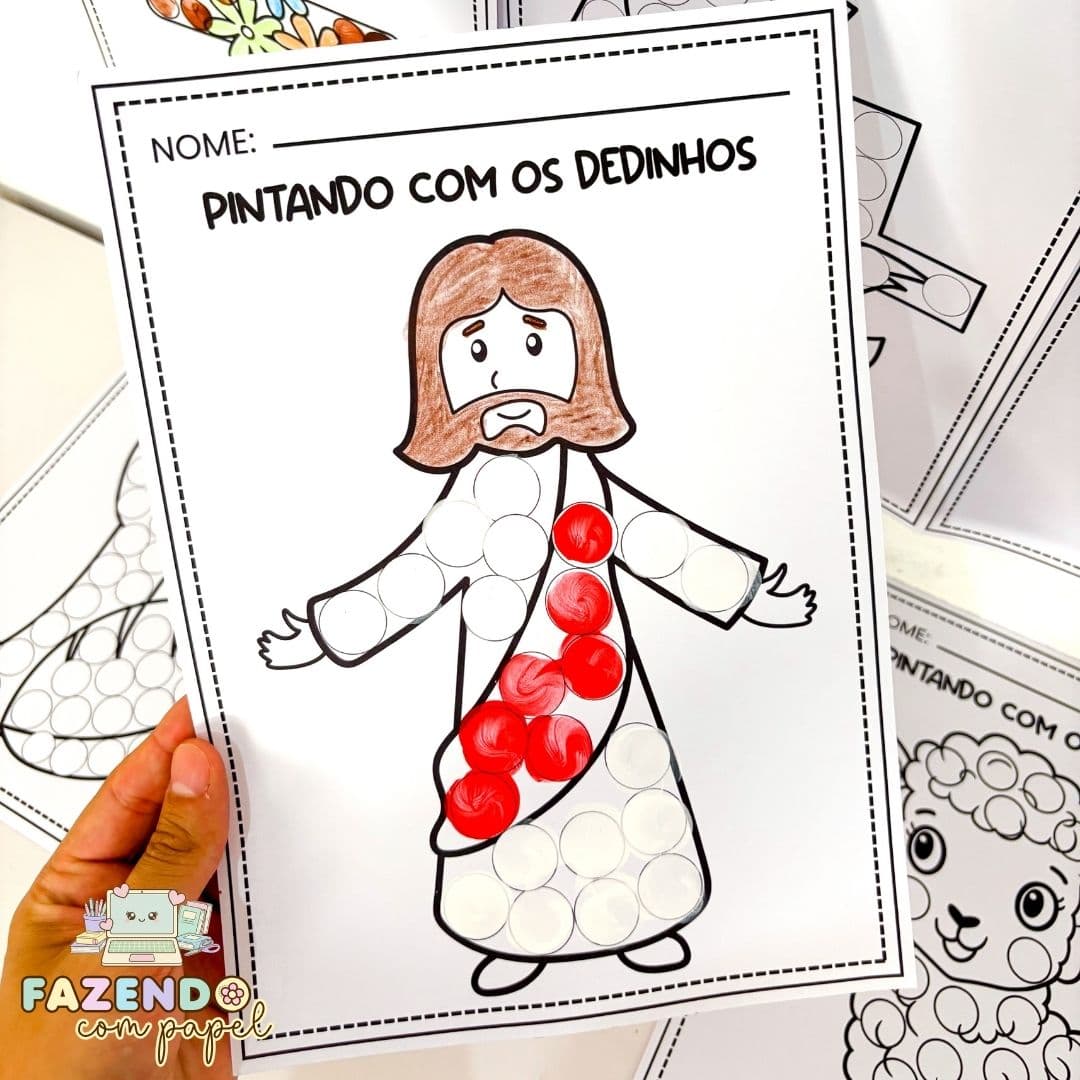 Pintando com os Dedinhos (Páscoa Cristã) — imagem 3