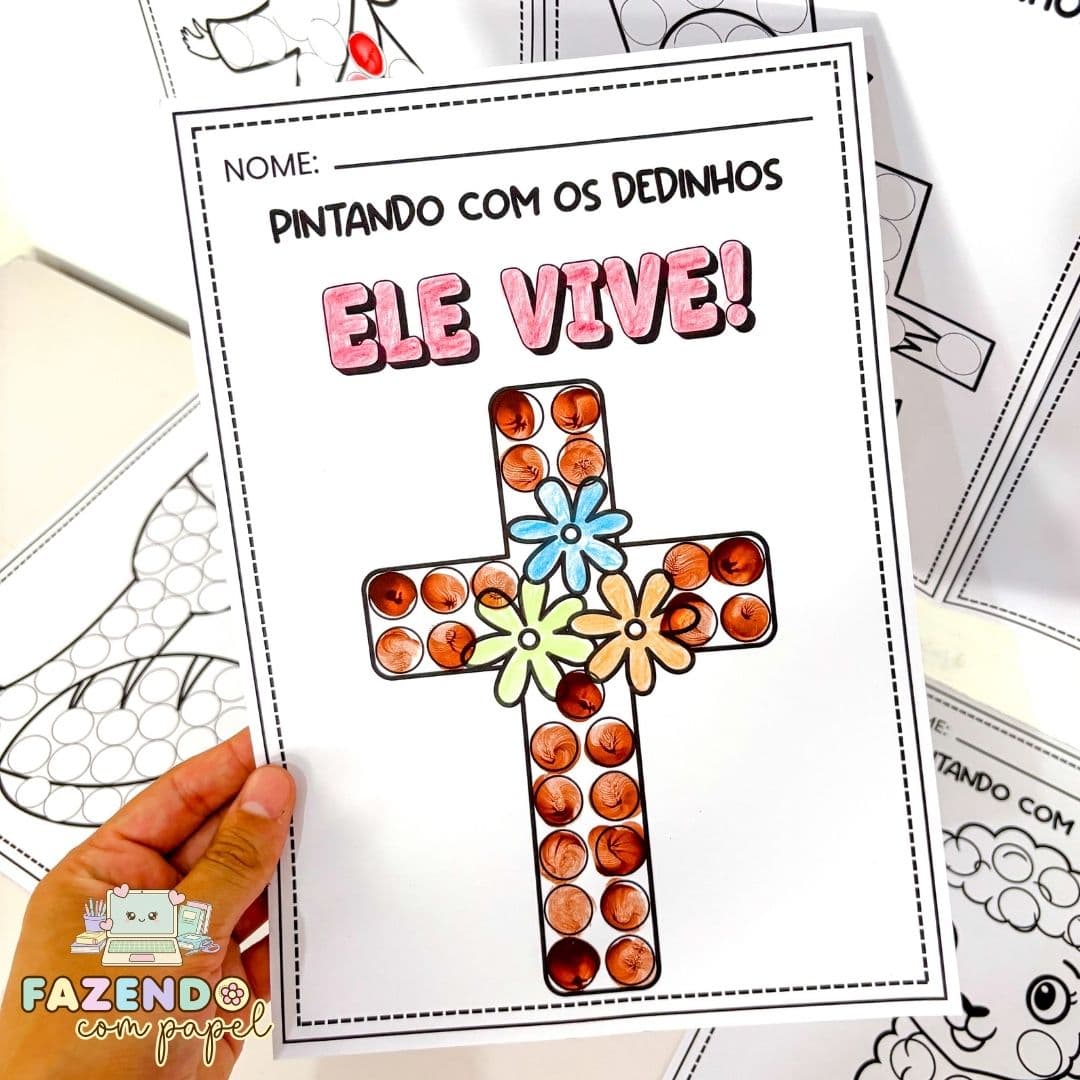 Pintando com os Dedinhos (Páscoa Cristã) — imagem 5