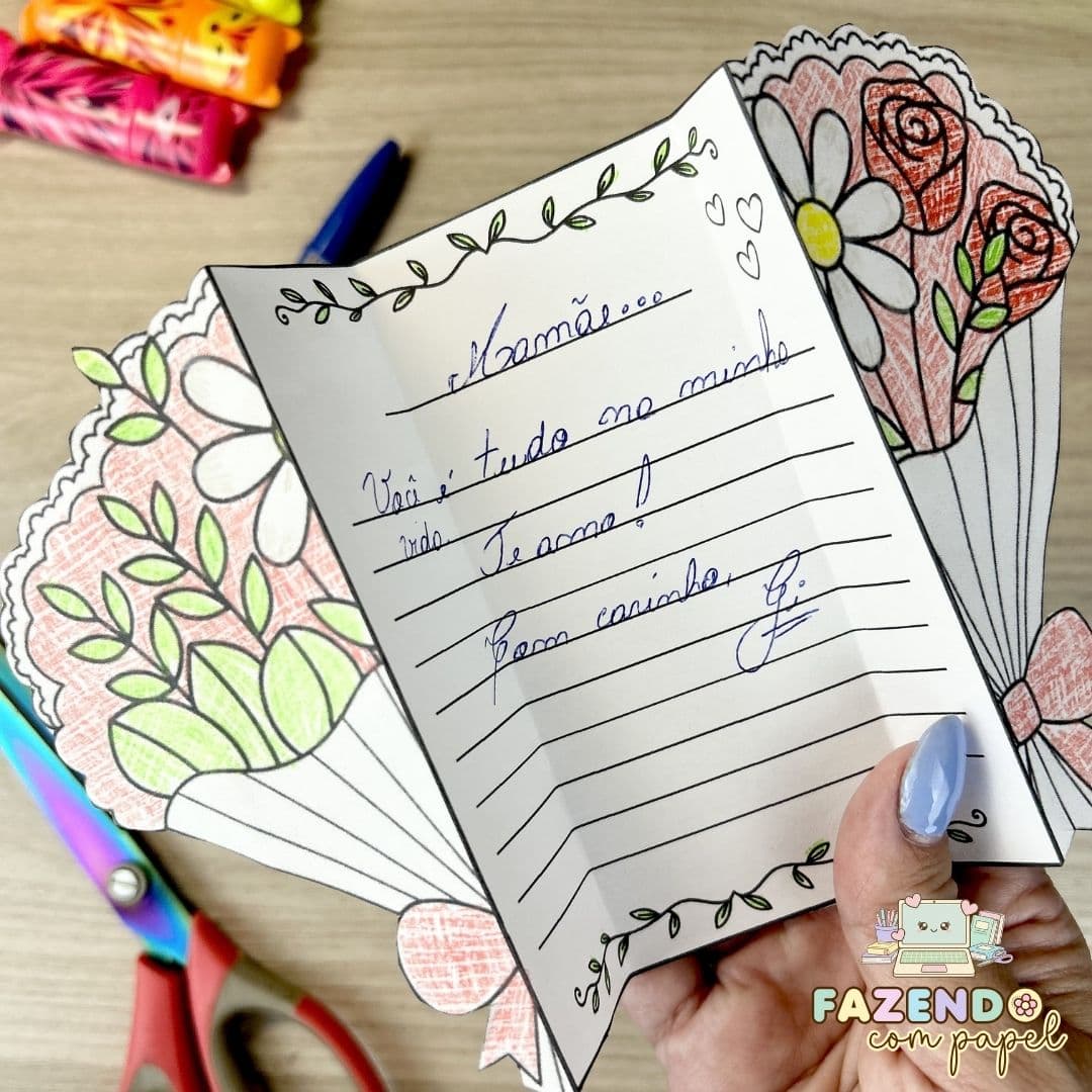 Cartão Dia das Mães - Buquê — imagem 3